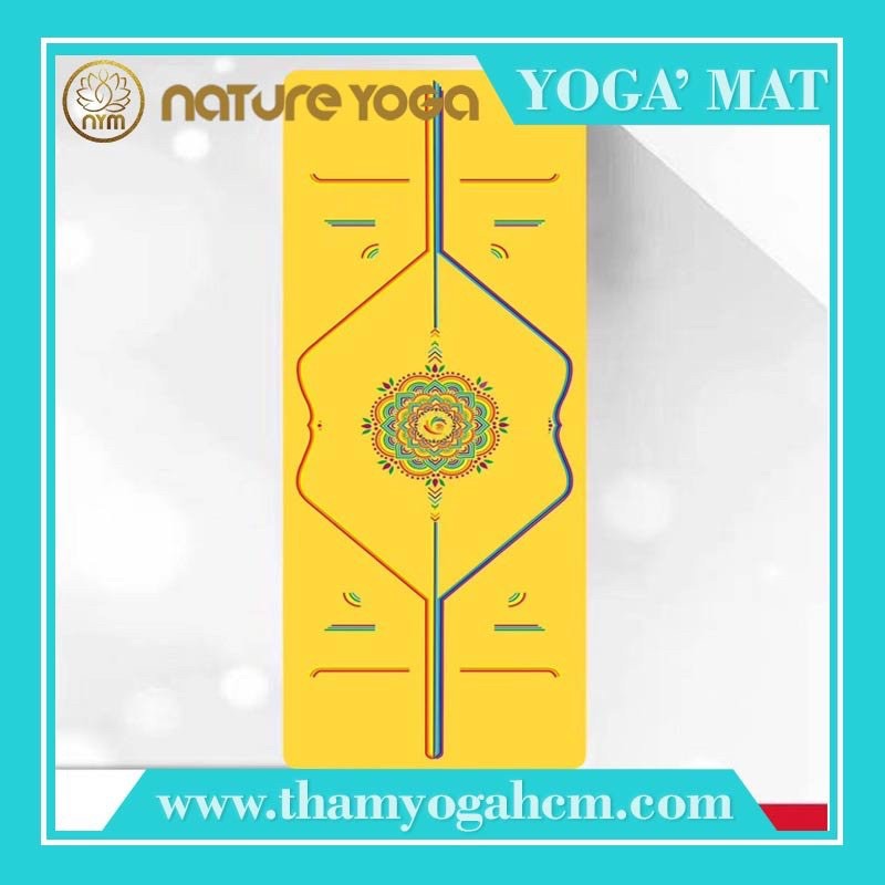 Thảm Yoga Chuẩn Đẹp PU Cao Su Nature - Thảm Du Lích Gấp Gọn kèm túi đựng