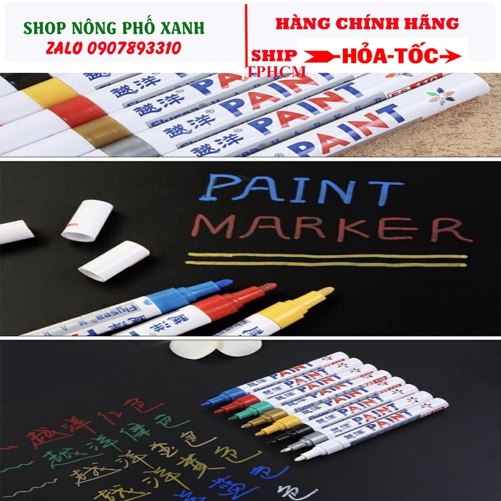 Bút sơn không phai Paint Marker nét 1ly, 2ly thích hợp vẽ trên tất cả các bề mặt