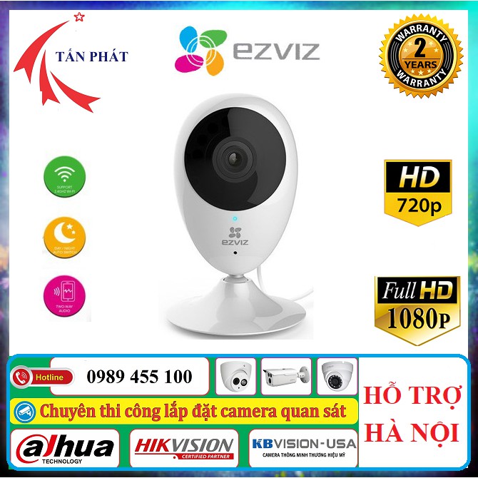 Camera 1M 2M IP Wifi Ezviz C2C 720P 1080P (Ezviz Mini O CS-CV206) BH 24 Tháng | BigBuy360 - bigbuy360.vn