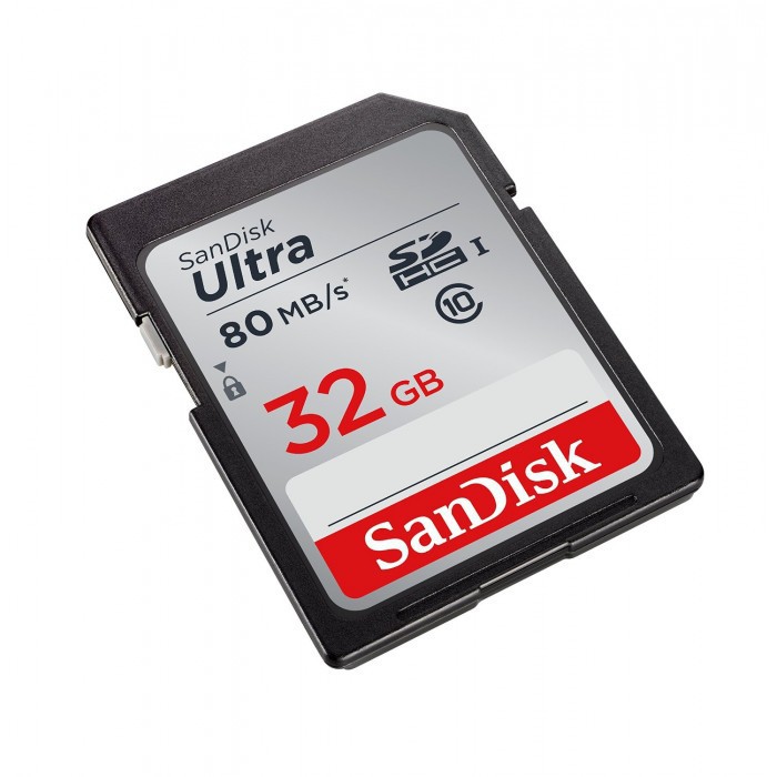 Nơi☾﹍Thẻ nhớ SDHC SanDisk Ultra 533x 32GB Class 10 UHS-I 80MB/s (Xám)