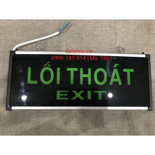 KHUYẾN MÃI- đèn Exit 2 mặt thoát hiểm sử dụng điện 220V - Hình thật, hàng sẵn- Mã 07 - EXIT2-TQ7