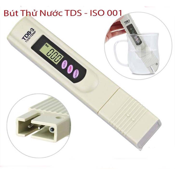 Cách sử dụng máy đo nước sạch, Bút thử nước sạch TDS 3 NHANH - CHÍNH XÁC - BẢO HÀNH UY TÍN 1 ĐỔI 1