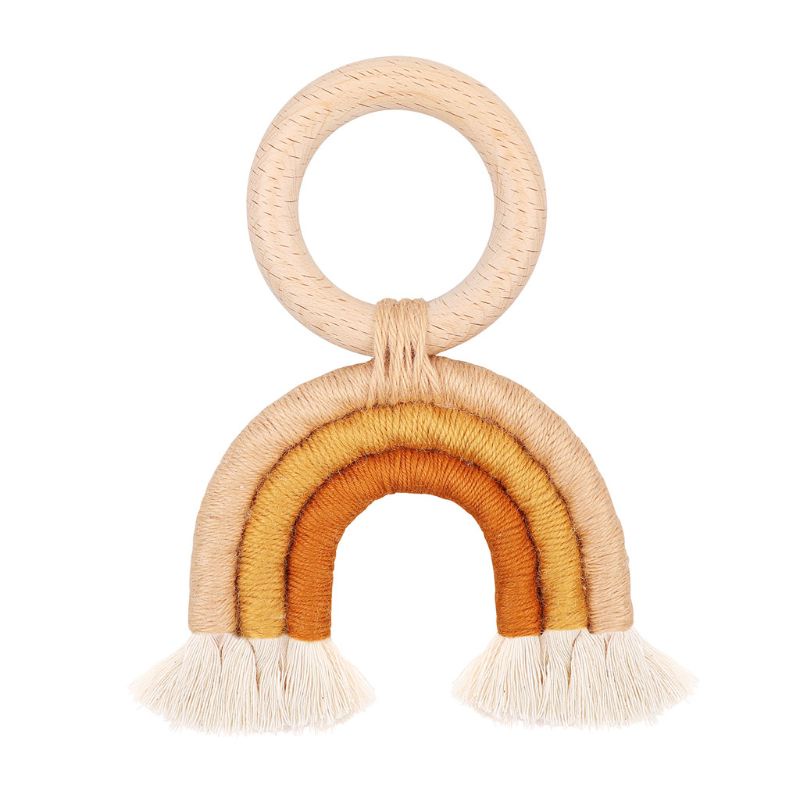 Vòng Cầu Vồng Đan Móc Treo Trang Trí Trung Tâm Cho Bé Sơ Sinh