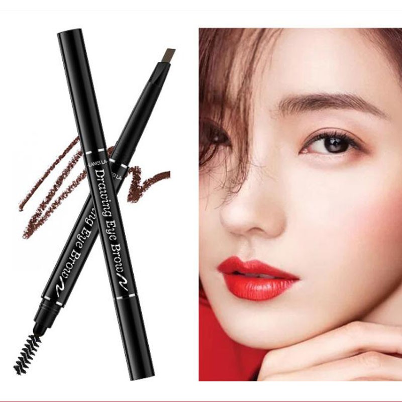 [Hàng mới về] Bút kẻ mày hai đầu 2 trong 1 có cọ chuốt lâu trôi chống thấm nước | BigBuy360 - bigbuy360.vn