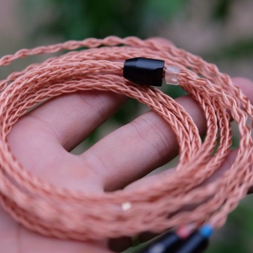 Cáp nâng cấp cho headphone dây đồng 7n occ litz 25awg đan 8x dài 1,5 mét.