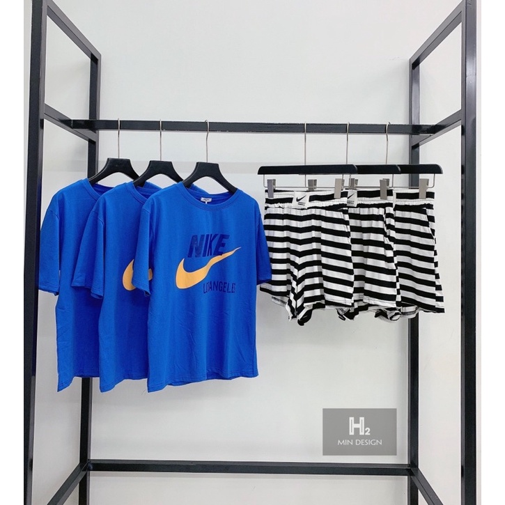 BỘ ĐÙI MÀU XANH NKK QUẦN KẺ MẪU MỚI TOANH NHÉ CE UI | BigBuy360 - bigbuy360.vn