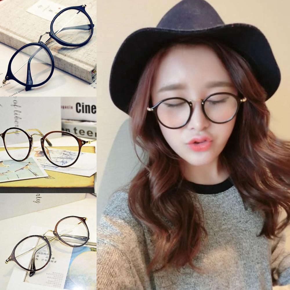 Mắt kiếng thời trang gọng kim loại mỏng hình tròn thiết kế đơn giản cổ điển | BigBuy360 - bigbuy360.vn