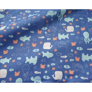 Vải may outfit doll, scrunchies hình sinh vật biển