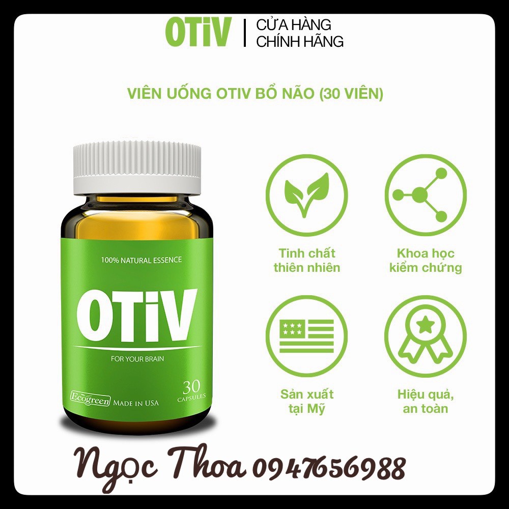 Viên uống OTiV cải thiện tình trạng thiếu máu não, mất ngủ, đau nửa đầu thumbnail