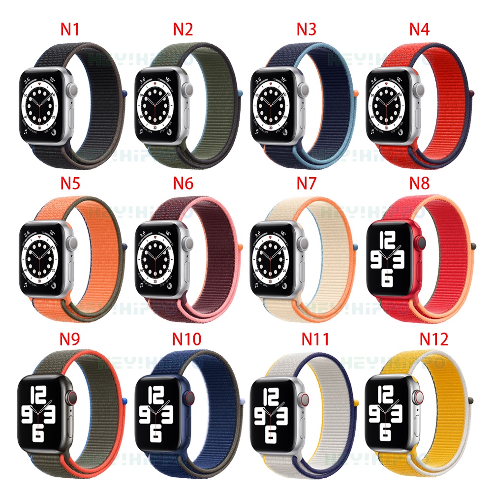 Dây đeo đồng hồ thông minh Apple Watch thay thế bằng vải nylon trẻ trung