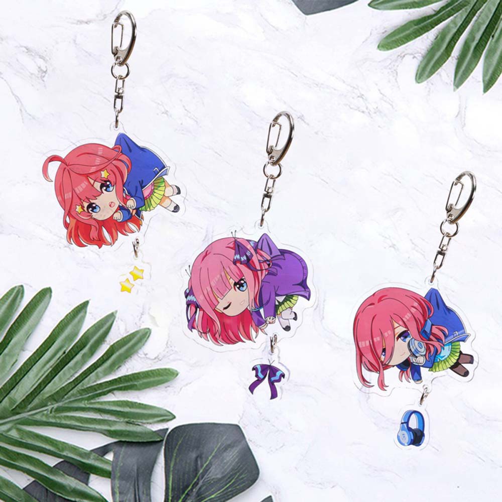 Móc Chìa Khóa Họa Tiết Hoạt Hình Anime Nakano Miku Dễ Thương Bắt Mắt