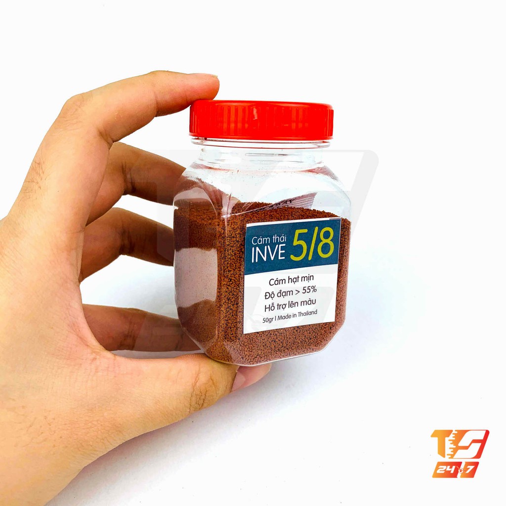 Cám Thái Inve 5/8 50g - Thức Ăn Cá Hạt Vừa Cho Betta, Guppy, Vàng