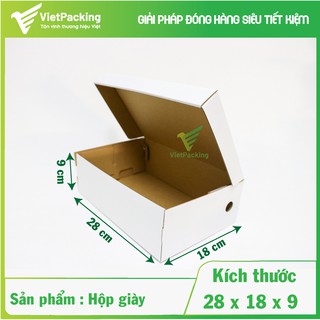 [Mã LIFE1504 giảm 10% đơn 100K] [SIÊU SANG]15 Hộp carton đựng giày size 28x18x9 hộp đẹp
