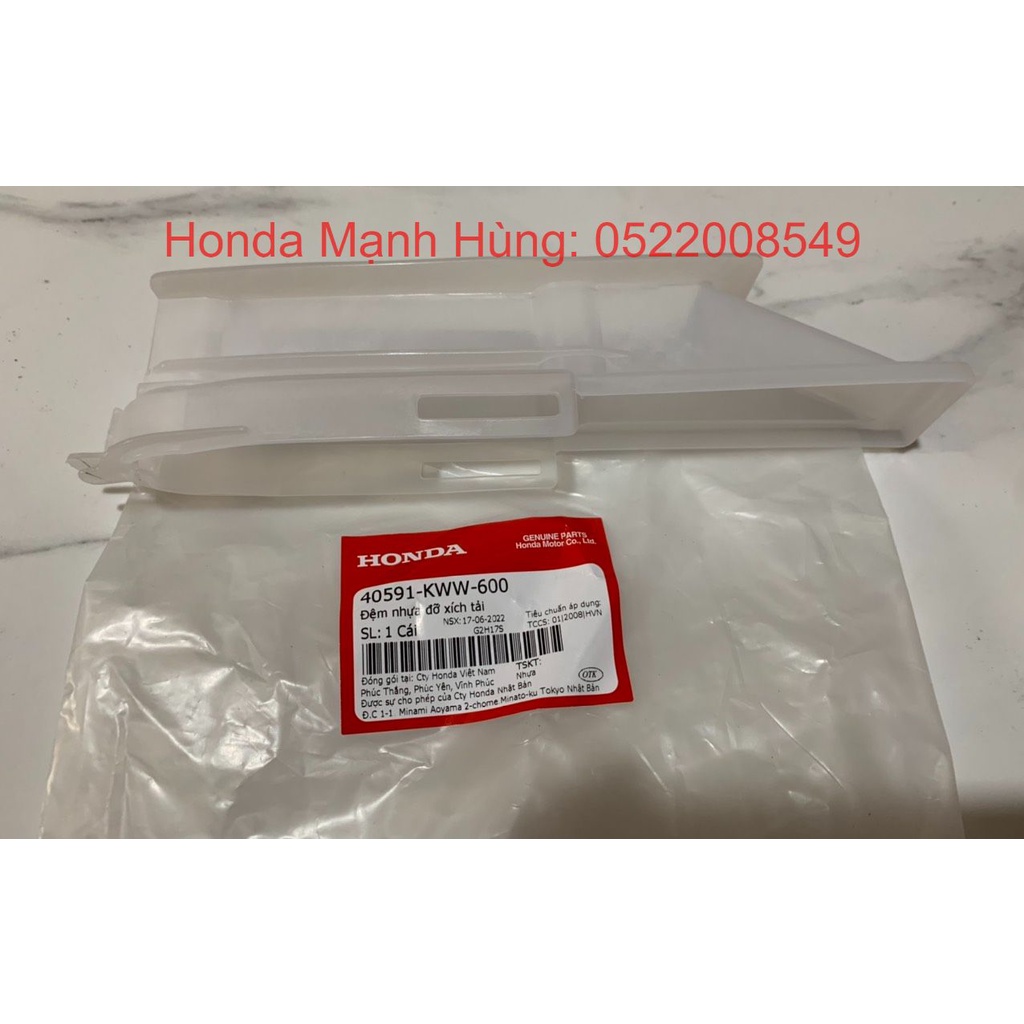Đệm nhựa đỡ xích tải - Lót càng HONDA WAVE S110, RS110, A110.