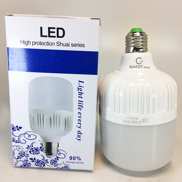 Bóng đèn LED trụ Shuai 15W siêu sáng, tiết kiệm điện năng tuổi thọ 20000h