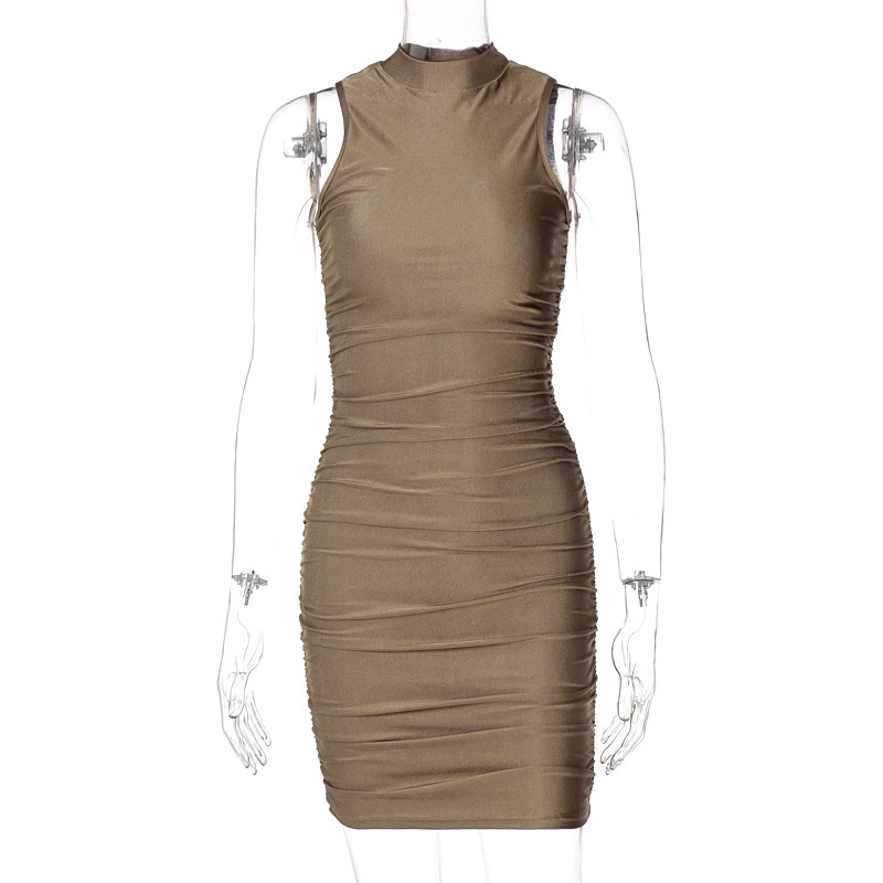 DUNEA Đầm không tay cổ tròn thời trang mùa hè xinh xắn dành cho nữ