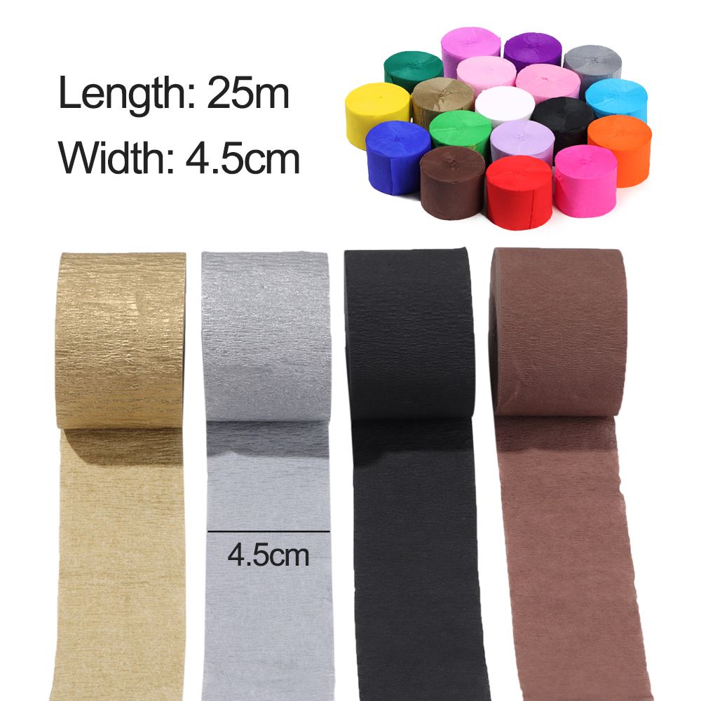 Cuộn dây giấy màu cầu vồng dùng làm phông nền chụp ảnh 4.5CM * 25M