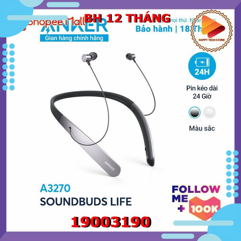 Tai nghe bluetooth ANKER SoundBuds Life - A3270