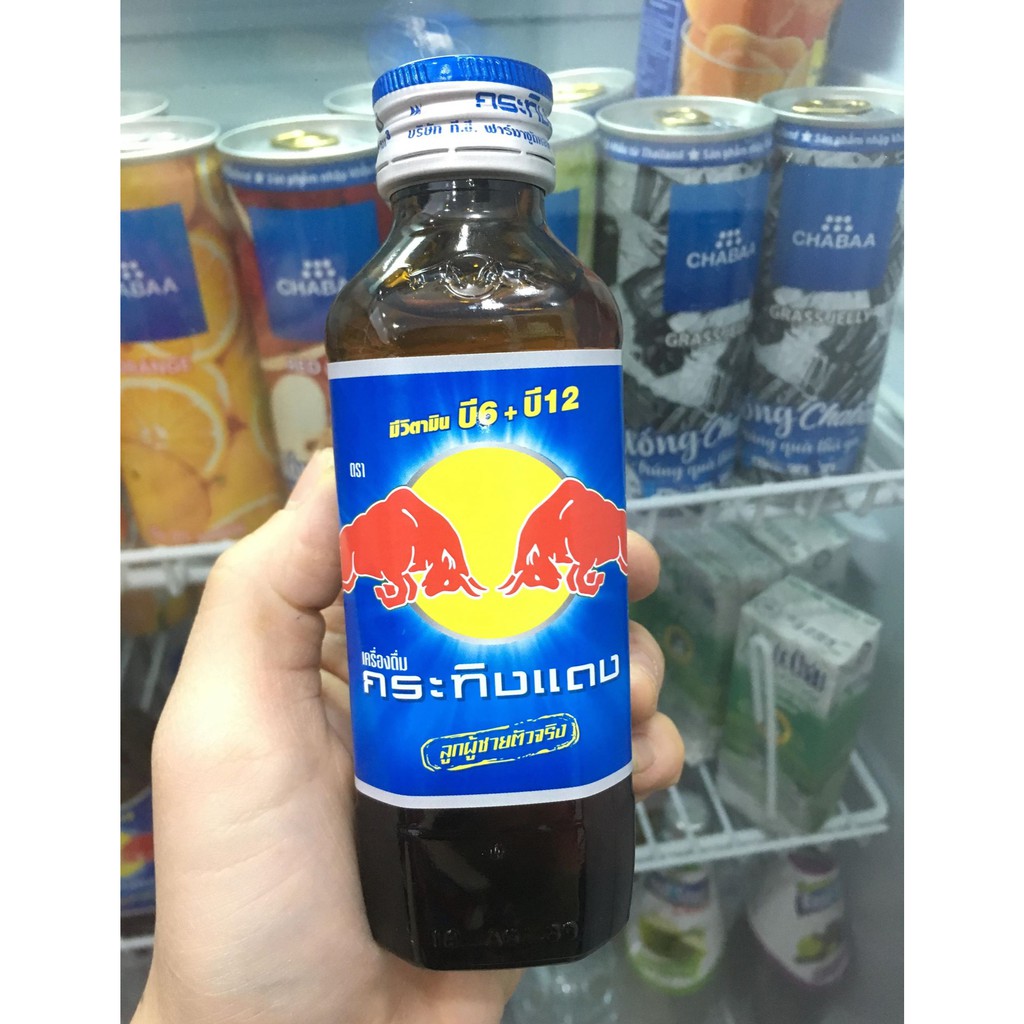 Redbull Thái Chai Thủy Tinh 150ml - Bò Húc Thái Nội Địa