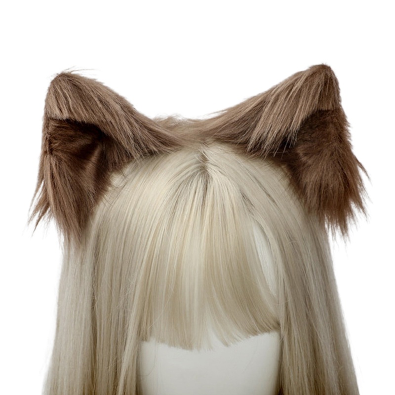 Kẹp Tóc Tai Mèo Giả Lông Xù Handmade Dành Cho Hóa Trang