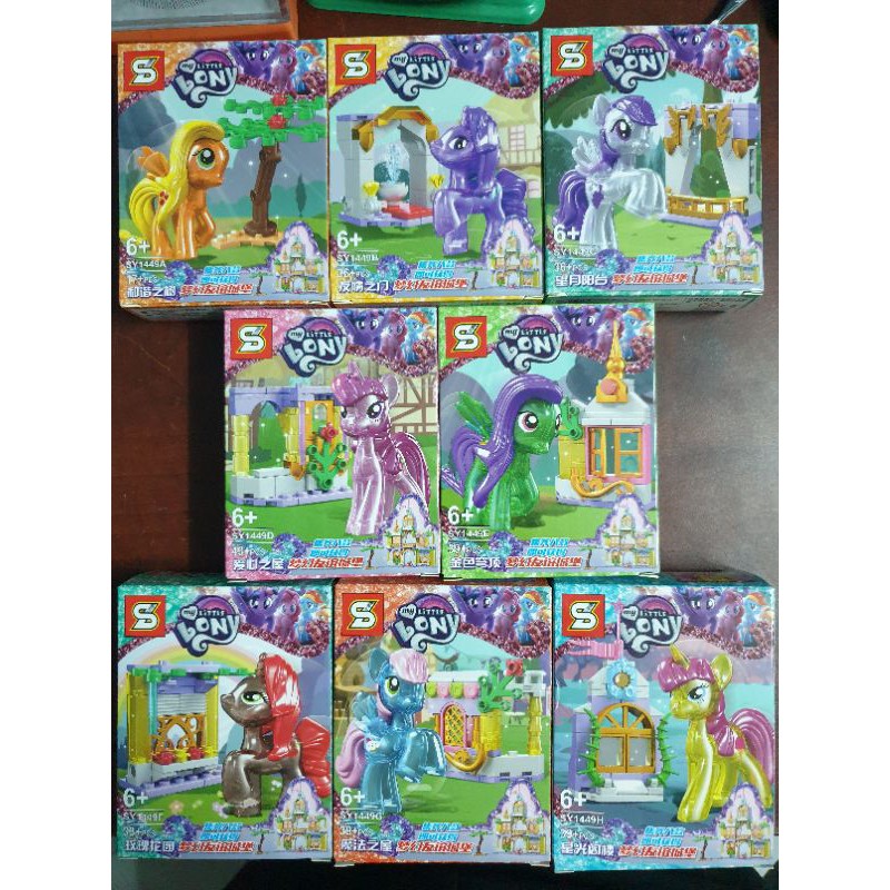 lego sy sembo block 1449 ngựa kỳ lân truyền thuyết little pony kết hợp lâu đài thần tiên huyền thoại lắp ráp trí tuệ