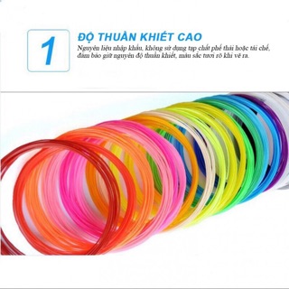 SET 5 MÀU MỰC PLA DÀNH CHO BÚT VẼ 3D