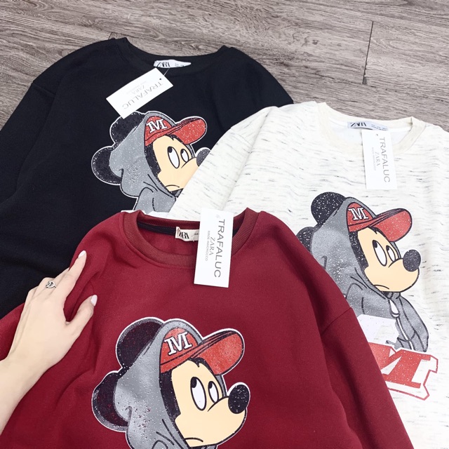 BÁN SỈ ÁO NỈ BÔNG MICKY 3 MÀU CHO NỮ | WebRaoVat - webraovat.net.vn