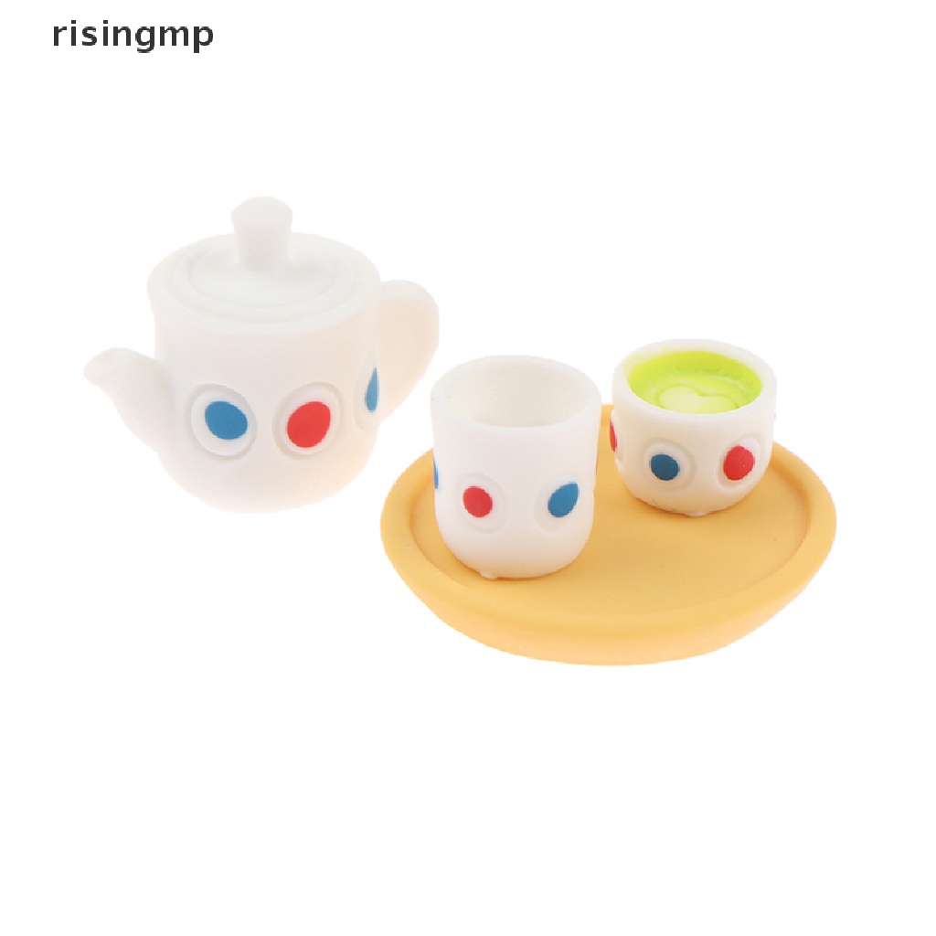 Bộ 4 Ấm Trà Đồ Chơi Búp Bê Cỡ 1 / 12 ♨Trên đó