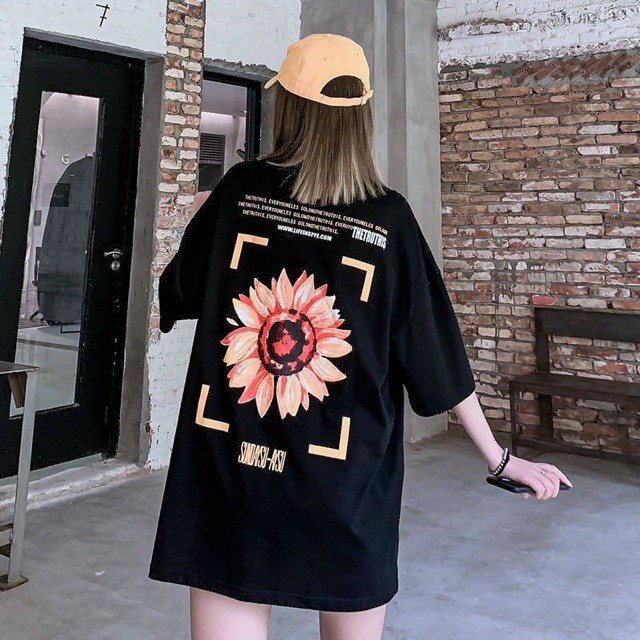 Áo phông form rộng tay lỡ unisex - in chữ siêu chất và hình cute - Sỉ số lượng lớn