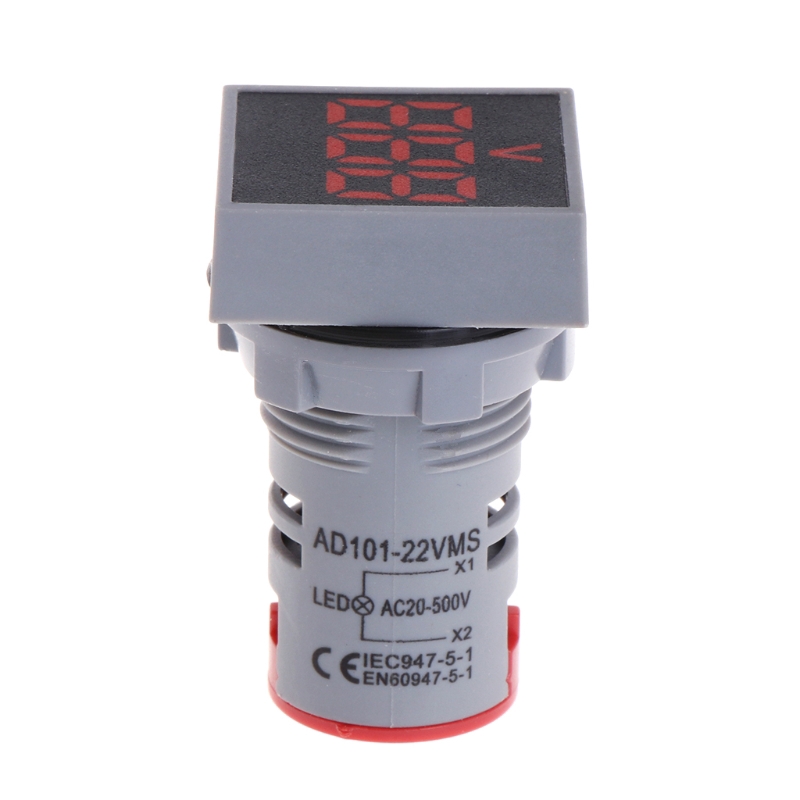Vôn Kế Điện Tử 22mm Ac 12-500v