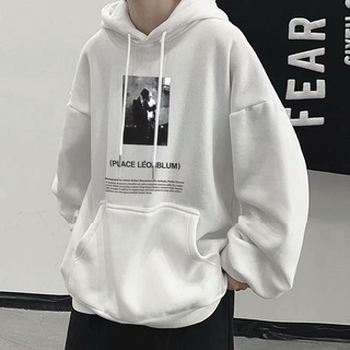  Áo hoodie thiết kế hợp thời trang Hàn Quốc trẻ trung cho nam size M-8XL với 5 màu tùy chọn
