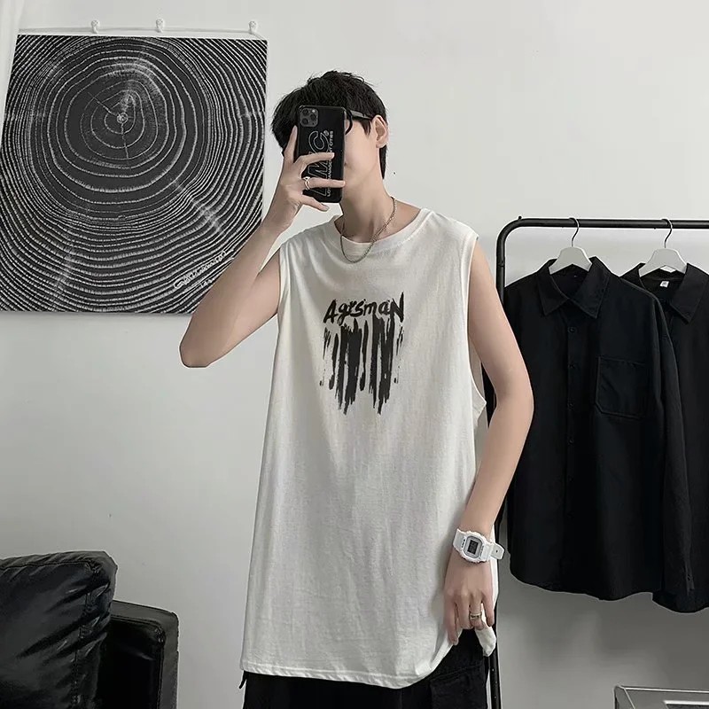 Áo Ba Lỗ Nam In Chữ Phong Cách Thể Thao Năng Động Size M-3Xl