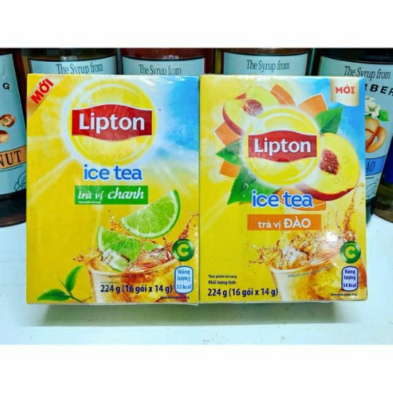 Trà Lipton Ice Tea Vị Chanh-Mật Ong/Đào hoà tan /Túi Nhúng