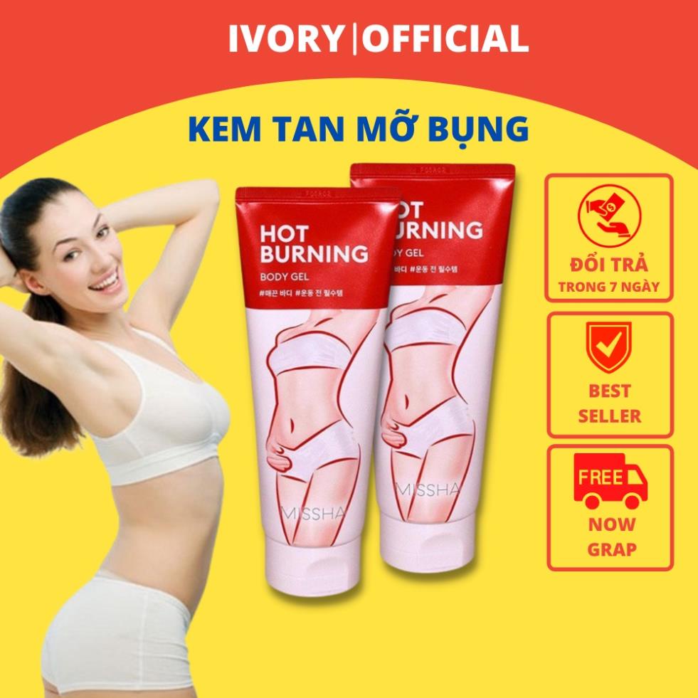 Kem Tan Mỡ Bụng Missha Hàn Quốc CHÍNH HÃNG Gel Tan Giảm Mỡ Bụng Đùi Eo Hiệu Quả Và An Toàn Missha Hot Burning