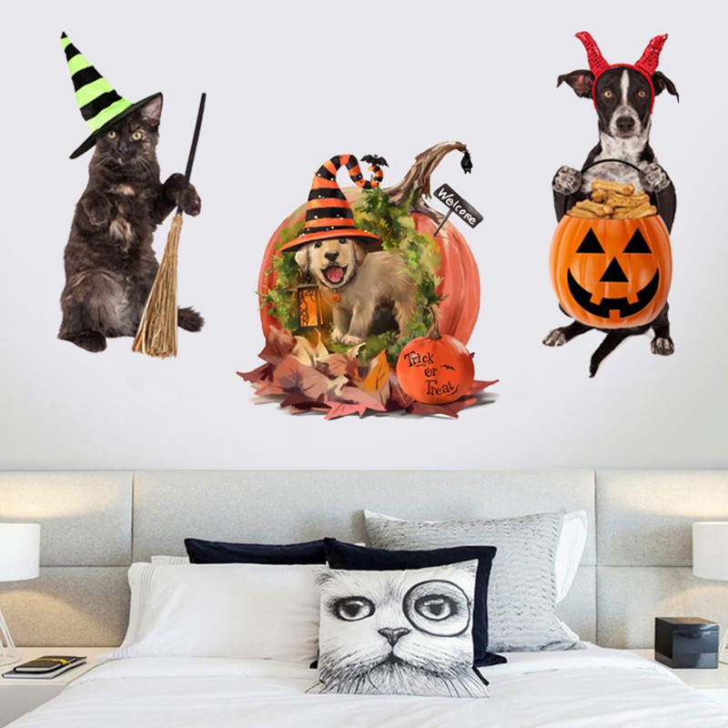 Miếng Dán Trang Trí Toilet 3d Chủ Đề Halloween Thú Vị