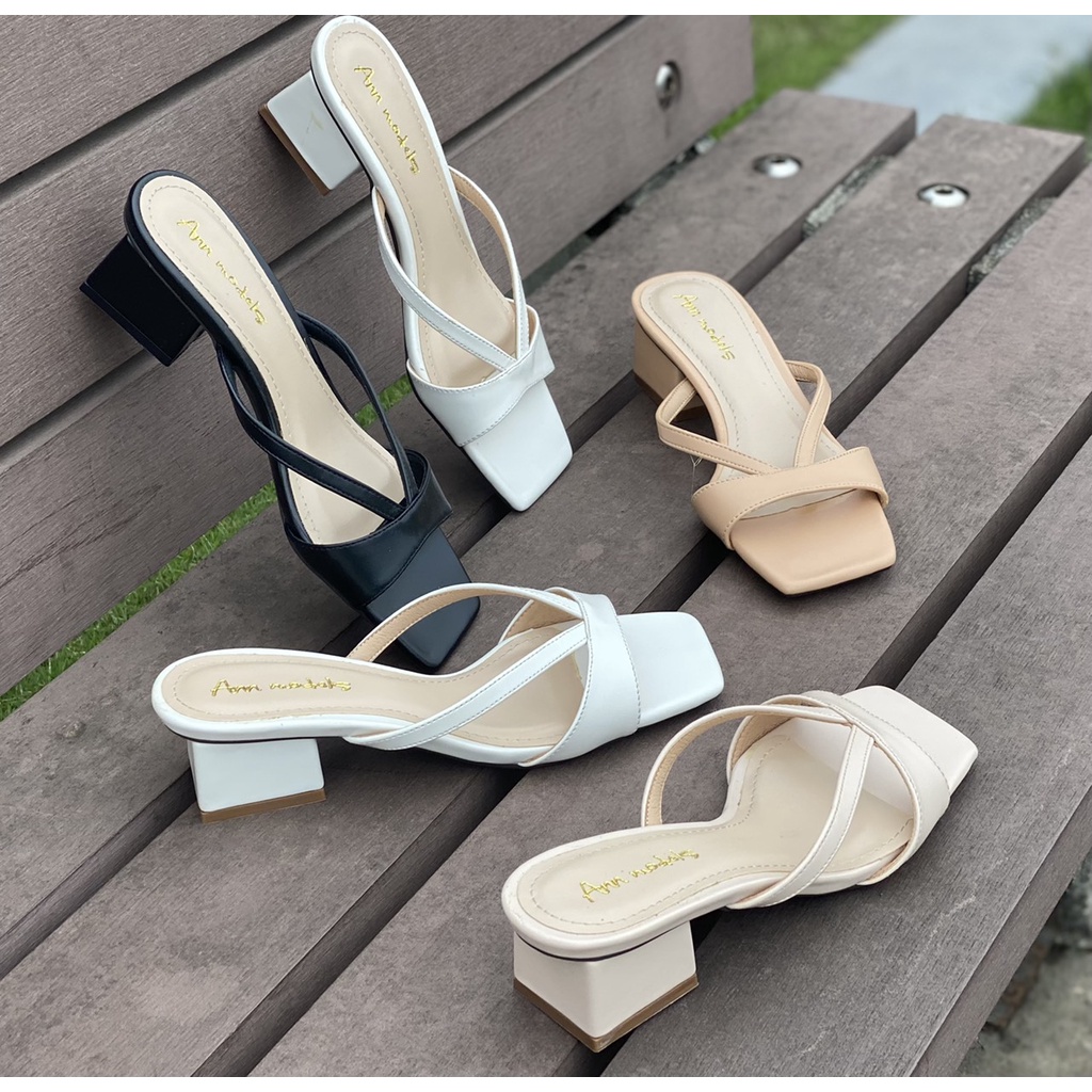 Guốc nữ gót vuông 3cm