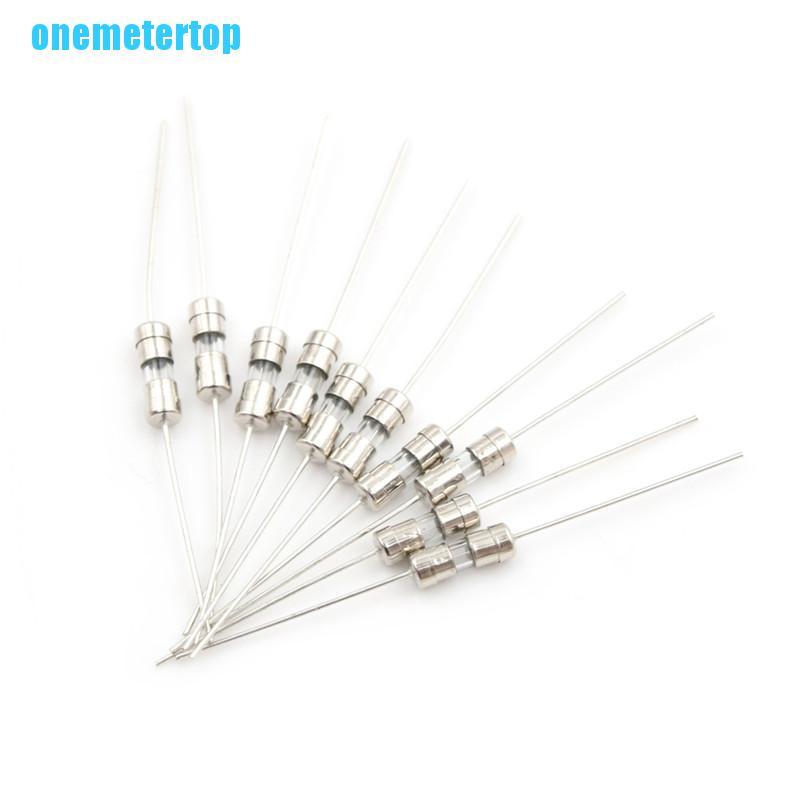 Set 10 Cầu Chì Ống Thủy Tinh F1A / 1.5A / 2A / 3A / 5A 3.6X10Mm Chuyên Dụng