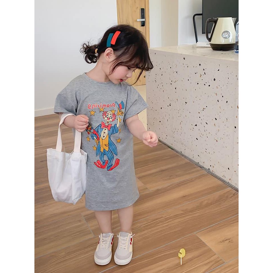 Váy dáng xuông Hàn Quốc cho bé