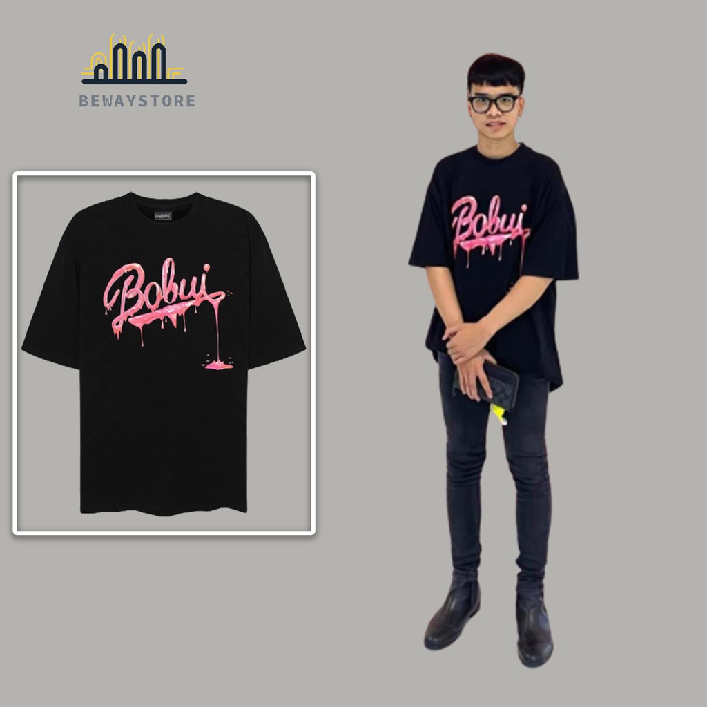 Áo thun bobui saigon sigrum chữ hồng có tag tay lỡ form rộng | Beway | BigBuy360 - bigbuy360.vn