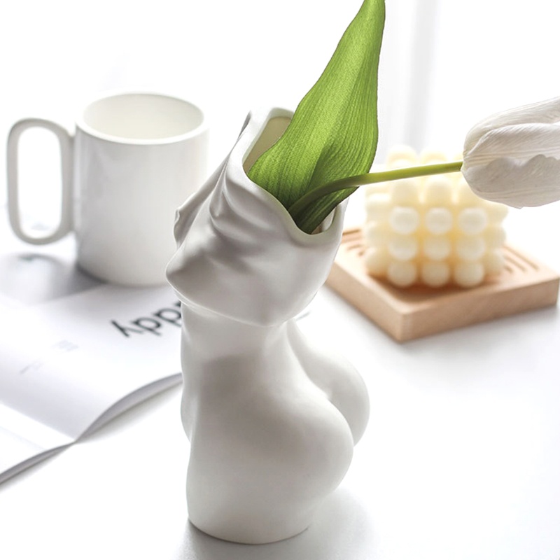 Chậu Hoa Sứ Phong Cách Bohemian Nghệ Thuật Cho Nữ