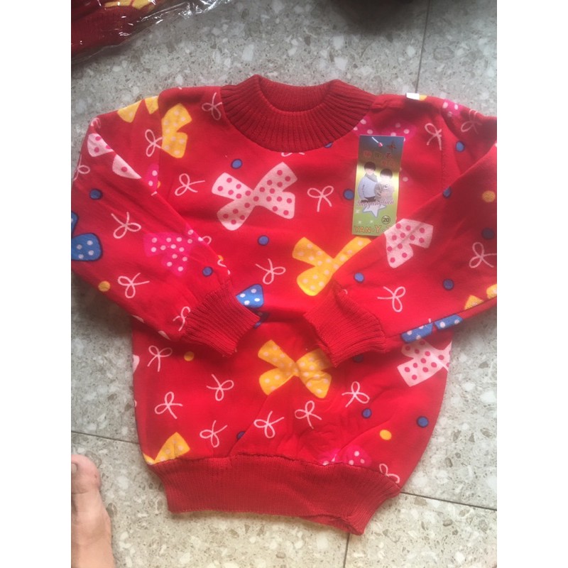 Áo Len Nhung Cho Bé Trai và Bé Gái