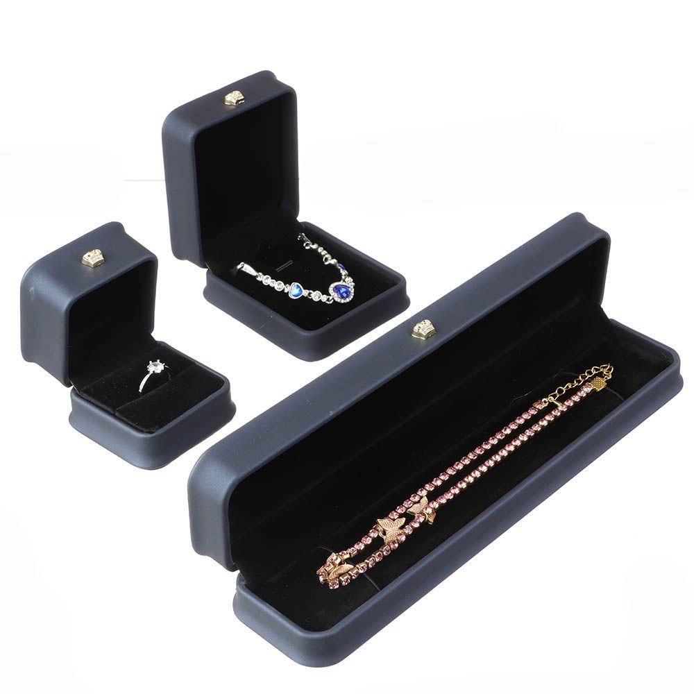 SUMU Hộp Đựng Nhẫn / Đồng Hồ Bằng Nhựa Phối Nhung Ốp