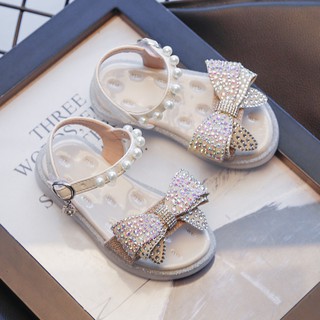 sandal bé gái size 21-30 nơ đá tiểu  thư