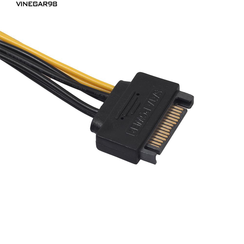 Cáp chuyển đổi nguồn SATA 15pin sang 8pin