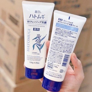 Sữa rửa mặt hatomugi 130g trắng da hạt ý dĩ CLEANSING & FACIAL WASHING  NHẬT BẢN