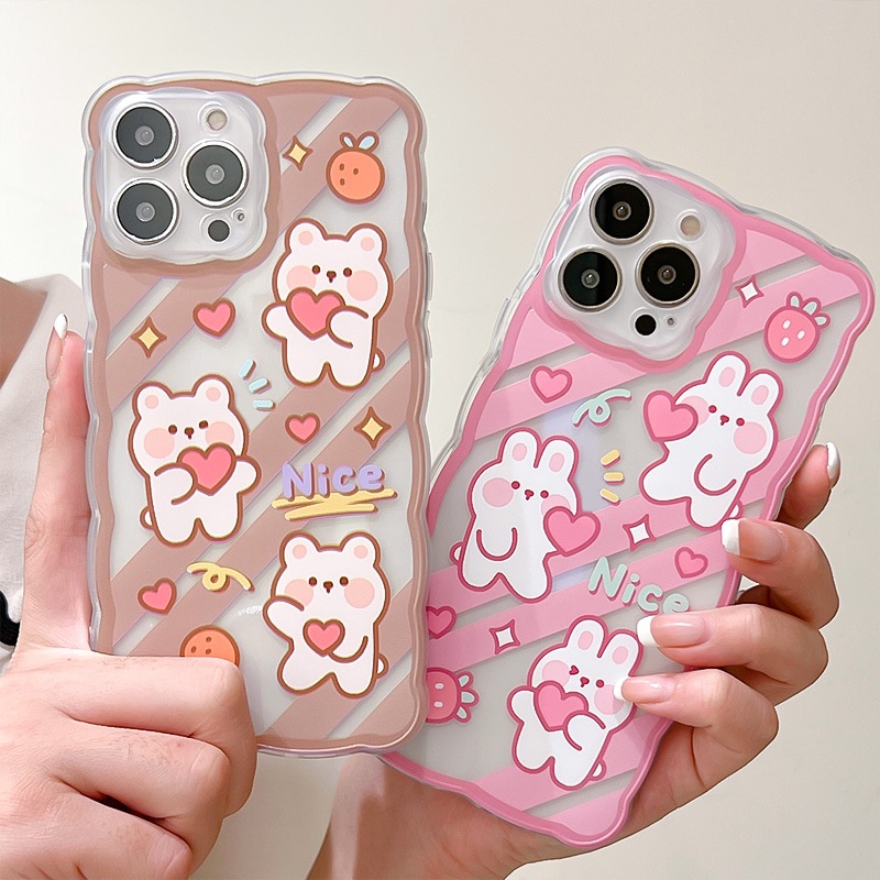 Ốp Điện Thoại Họa Tiết Hoạt Hình Dễ Thương Cho iPhone 13Pro 11 12pro 6 7 8 plus XS-14