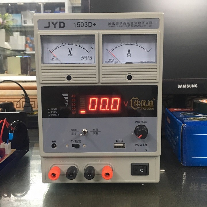 Máy đo dòng điện và cấp nguồn JYD 1503D 3A