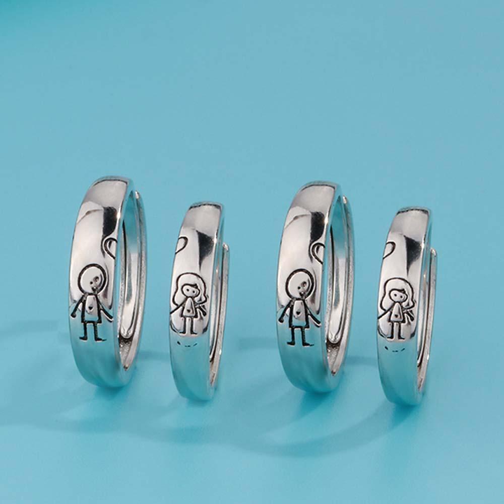 Nhẫn Hở Họa Tiết Hoạt Hình Đơn Giản Hợp Thời Trang Cho Bé Trai Và Gái|Nhẫn Đeo Tay Thiết Kế Đơn Giản Cá Tính