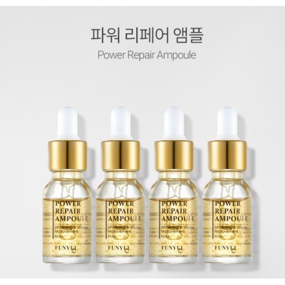 Hàn Quốc bảo vệ da Tinh chất vàng 24K Power Repair Gold Ampoule Eunyul 13ml*4 lọ