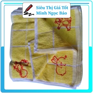 Set 10 chiếc khăn mặt kí hiệu màu vàng